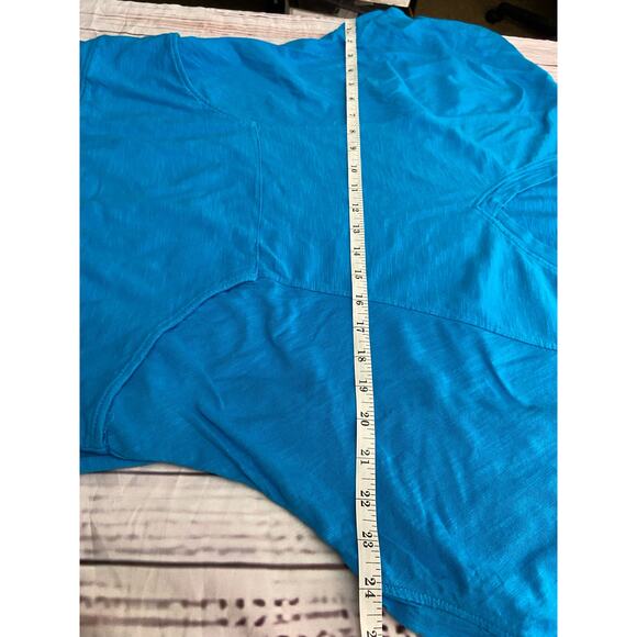 Weekends Chicos 0 Dolman Tee Shirt Womens S Pouch Pocket V Neck Short Sleeves - Picture 7 of 12